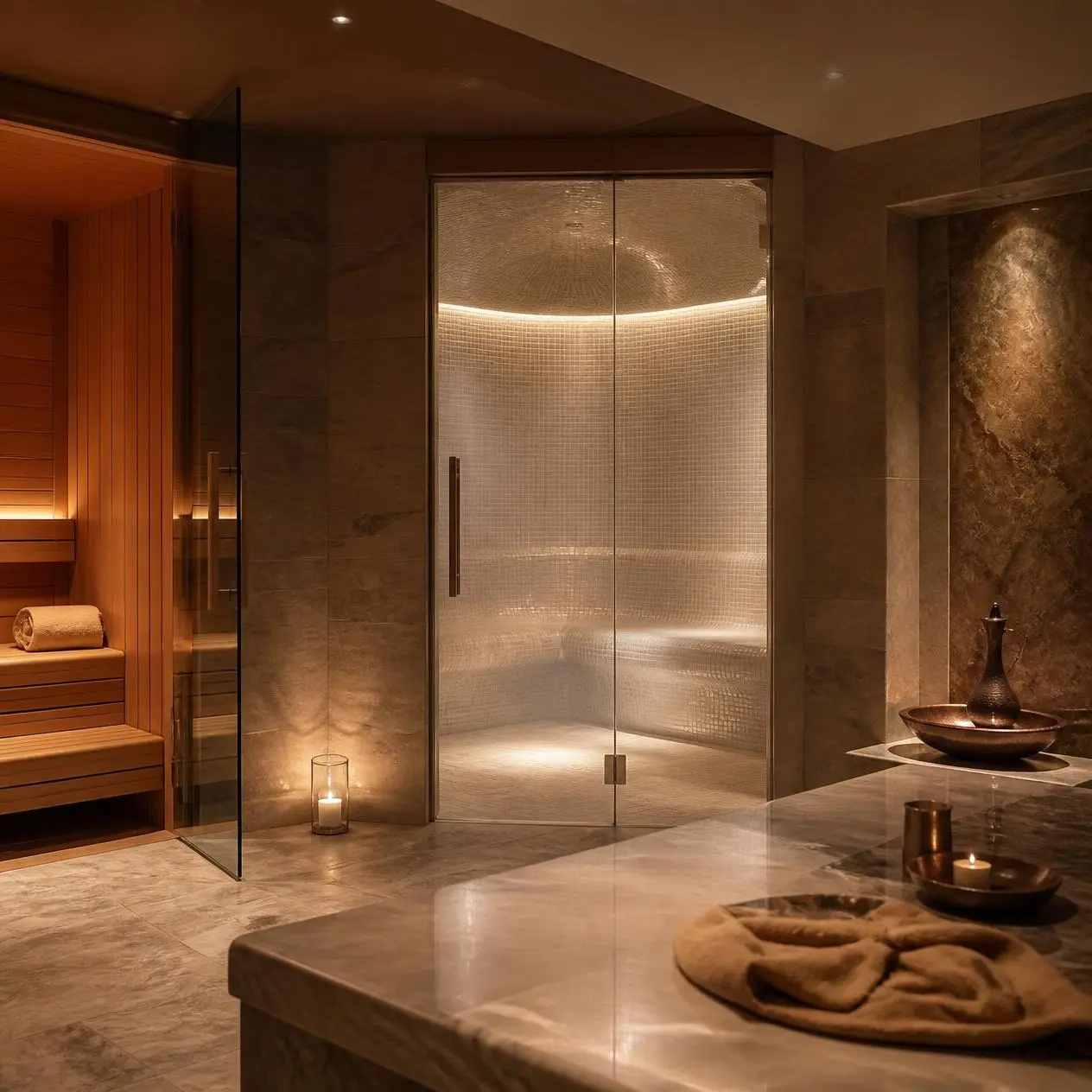 Spa, sauna and hammam at The Cascades Neopolis
